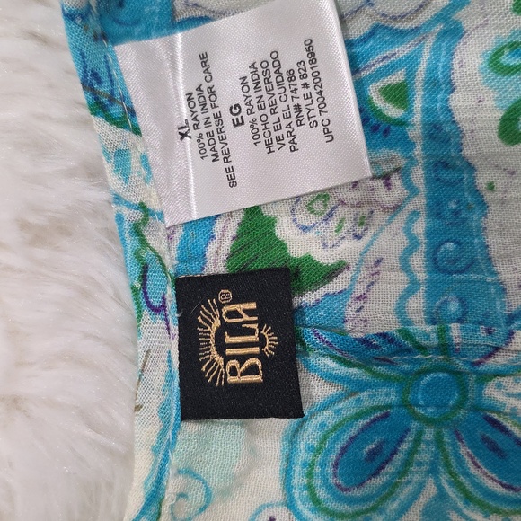 BILA Floral Paisley Short Sleeve Dress. NWT. Size XL - Picture 2 of 5